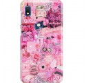 ETUI CLEAR NA TELEFON SAMSUNG GALAXY A10 ALL PINK