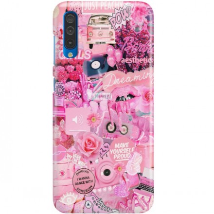 ETUI CLEAR NA TELEFON SAMSUNG GALAXY A50 ALL PINK