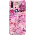 ETUI CLEAR NA TELEFON SAMSUNG GALAXY A70 ALL PINK