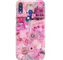 ETUI CLEAR NA TELEFON SAMSUNG GALAXY M20 ALL PINK