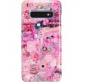 ETUI CLEAR NA TELEFON SAMSUNG GALAXY S10 ALL PINK