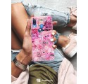 ETUI CLEAR NA TELEFON SAMSUNG GALAXY A40 ALL PINK