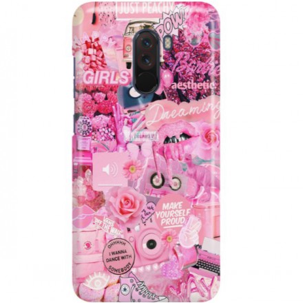 ETUI CLEAR NA TELEFON XIAOMI POCO F1 ALL PINK