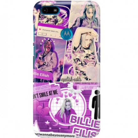 ETUI CLEAR NA TELEFON MOTOROLA MOTO E6 PLAY BILLIE EILISH 2