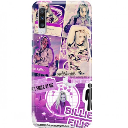 ETUI CLEAR NA TELEFON SAMSUNG GALAXY A70 BILLIE EILISH 2