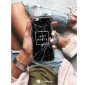 ETUI CLEAR NA TELEFON APPLE IPHONE 6 / 6S BLACK MARBLE