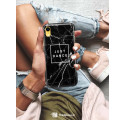 ETUI CLEAR NA TELEFON APPLE IPHONE XR BLACK MARBLE