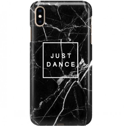 ETUI CLEAR NA TELEFON APPLE IPHONE XS MAX BLACK MARBLE