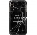ETUI CLEAR NA TELEFON APPLE IPHONE XS MAX BLACK MARBLE