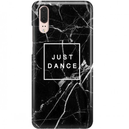 ETUI CLEAR NA TELEFON HUAWEI P20 BLACK MARBLE