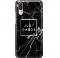 ETUI CLEAR NA TELEFON HUAWEI P20 BLACK MARBLE