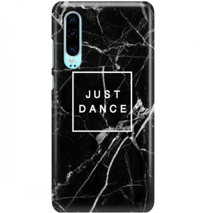 ETUI CLEAR NA TELEFON HUAWEI P30 BLACK MARBLE