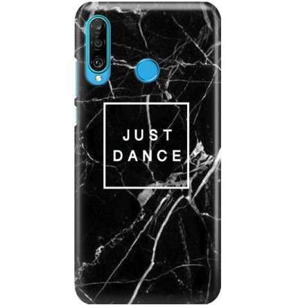 ETUI CLEAR NA TELEFON HUAWEI P30 LITE BLACK MARBLE