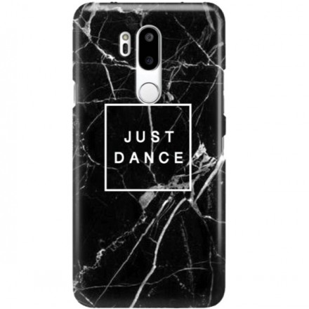 ETUI CLEAR NA TELEFON LG G7 BLACK MARBLE
