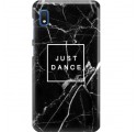 ETUI CLEAR NA TELEFON SAMSUNG GALAXY A10 BLACK MARBLE