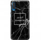 ETUI CLEAR NA TELEFON SAMSUNG GALAXY A50 BLACK MARBLE