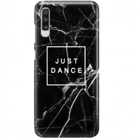 ETUI CLEAR NA TELEFON SAMSUNG GALAXY A70 BLACK MARBLE