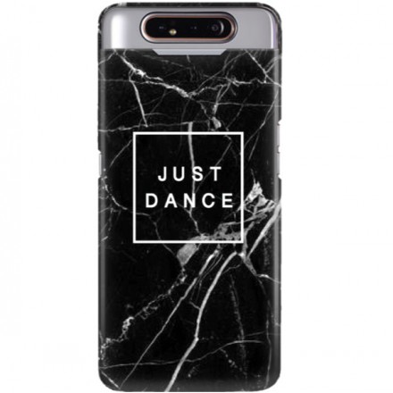ETUI CLEAR NA TELEFON SAMSUNG GALAXY A80 BLACK MARBLE