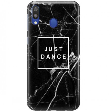 ETUI CLEAR NA TELEFON SAMSUNG GALAXY M20 BLACK MARBLE