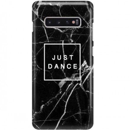 ETUI CLEAR NA TELEFON SAMSUNG GALAXY S10 PLUS BLACK MARBLE
