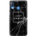 ETUI CLEAR NA TELEFON SAMSUNG GALAXY A40 BLACK MARBLE