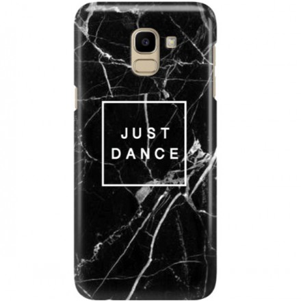 ETUI CLEAR NA TELEFON SAMSUNG GALAXY J6 2018 BLACK MARBLE
