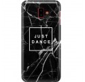 ETUI CLEAR NA TELEFON SAMSUNG GALAXY J6 PLUS 2018 BLACK MARBLE