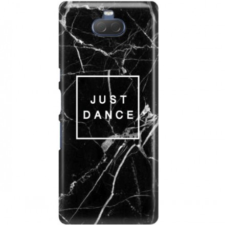 ETUI CLEAR NA TELEFON SONY XPERIA 10 BLACK MARBLE