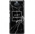 ETUI CLEAR NA TELEFON SONY XPERIA 10 BLACK MARBLE