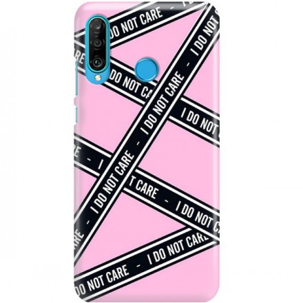 ETUI CLEAR NA TELEFON HUAWEI P30 LITE BLACK TAPE 2