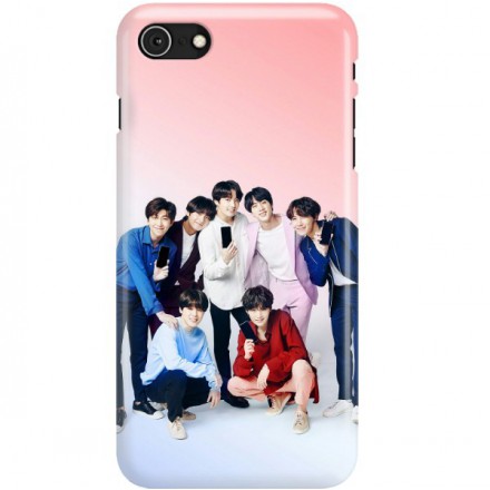 ETUI CLEAR NA TELEFON APPLE IPHONE 7 / 8 BTS FAN 1