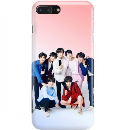 ETUI CLEAR NA TELEFON APPLE IPHONE 7 PLUS / 8 PLUS BTS FAN 1