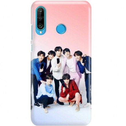 ETUI CLEAR NA TELEFON HUAWEI P30 LITE BTS FAN 1