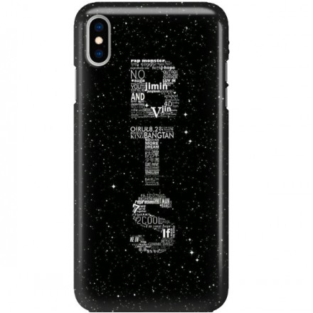 ETUI CLEAR NA TELEFON APPLE IPHONE X / XS BTS FAN 3