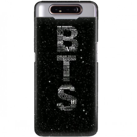 ETUI CLEAR NA TELEFON SAMSUNG GALAXY A80 BTS FAN 3