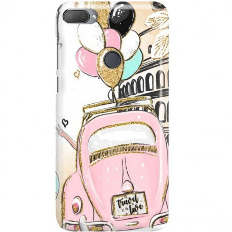 ETUI CLEAR NA TELEFON HTC DESIRE 12 PLUS CRAZY TRAVEL