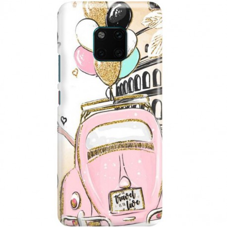 ETUI CLEAR NA TELEFON HUAWEI MATE 20 PRO CRAZY TRAVEL