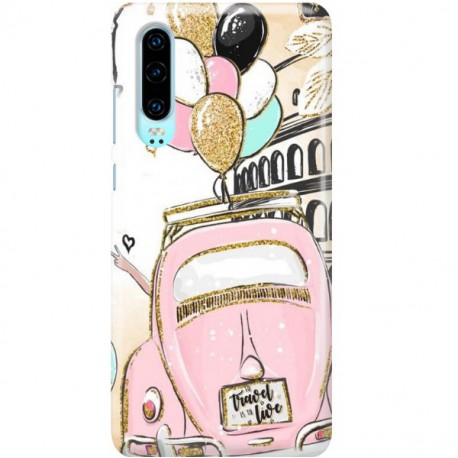 ETUI CLEAR NA TELEFON HUAWEI P30 CRAZY TRAVEL