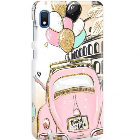 ETUI CLEAR NA TELEFON SAMSUNG GALAXY A10 CRAZY TRAVEL