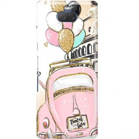 ETUI CLEAR NA TELEFON SONY XPERIA 10 CRAZY TRAVEL