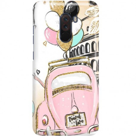 ETUI CLEAR NA TELEFON XIAOMI POCO F1 CRAZY TRAVEL