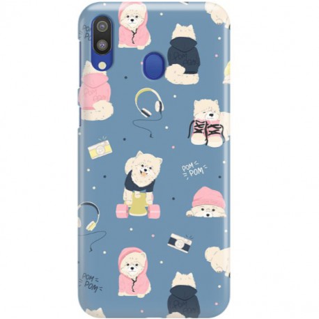 ETUI CLEAR NA TELEFON SAMSUNG GALAXY M20 CUTE DOGS 1