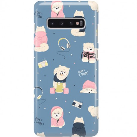 ETUI CLEAR NA TELEFON SAMSUNG GALAXY S10 PLUS CUTE DOGS 1