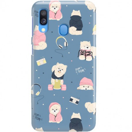 ETUI CLEAR NA TELEFON SAMSUNG GALAXY A40 CUTE DOGS 1