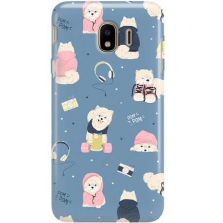 ETUI CLEAR NA TELEFON SAMSUNG GALAXY J4 2018 CUTE DOGS 1