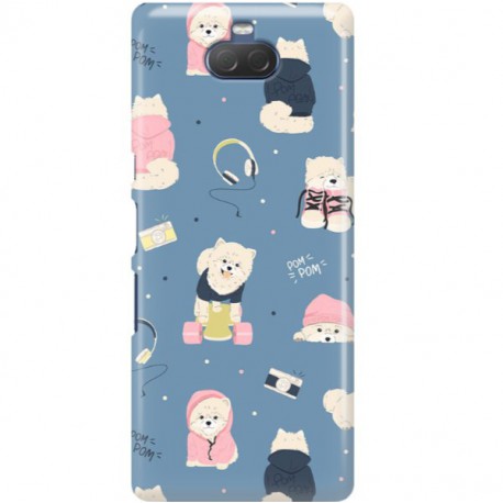 ETUI CLEAR NA TELEFON SONY XPERIA 10 CUTE DOGS 1