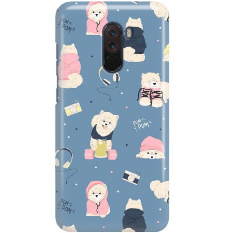 ETUI CLEAR NA TELEFON XIAOMI POCO F1 CUTE DOGS 1