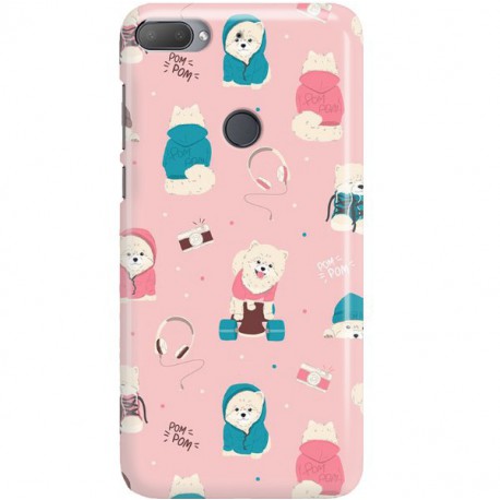ETUI CLEAR NA TELEFON HTC DESIRE 12 PLUS CUTE DOGS 2
