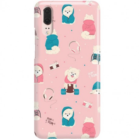 ETUI CLEAR NA TELEFON HUAWEI P20 CUTE DOGS 2