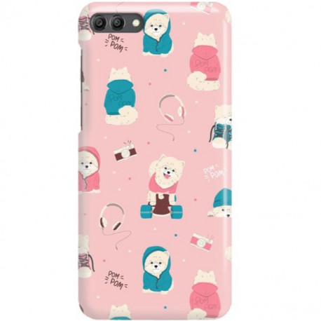 ETUI CLEAR NA TELEFON HUAWEI Y9 2018 CUTE DOGS 2